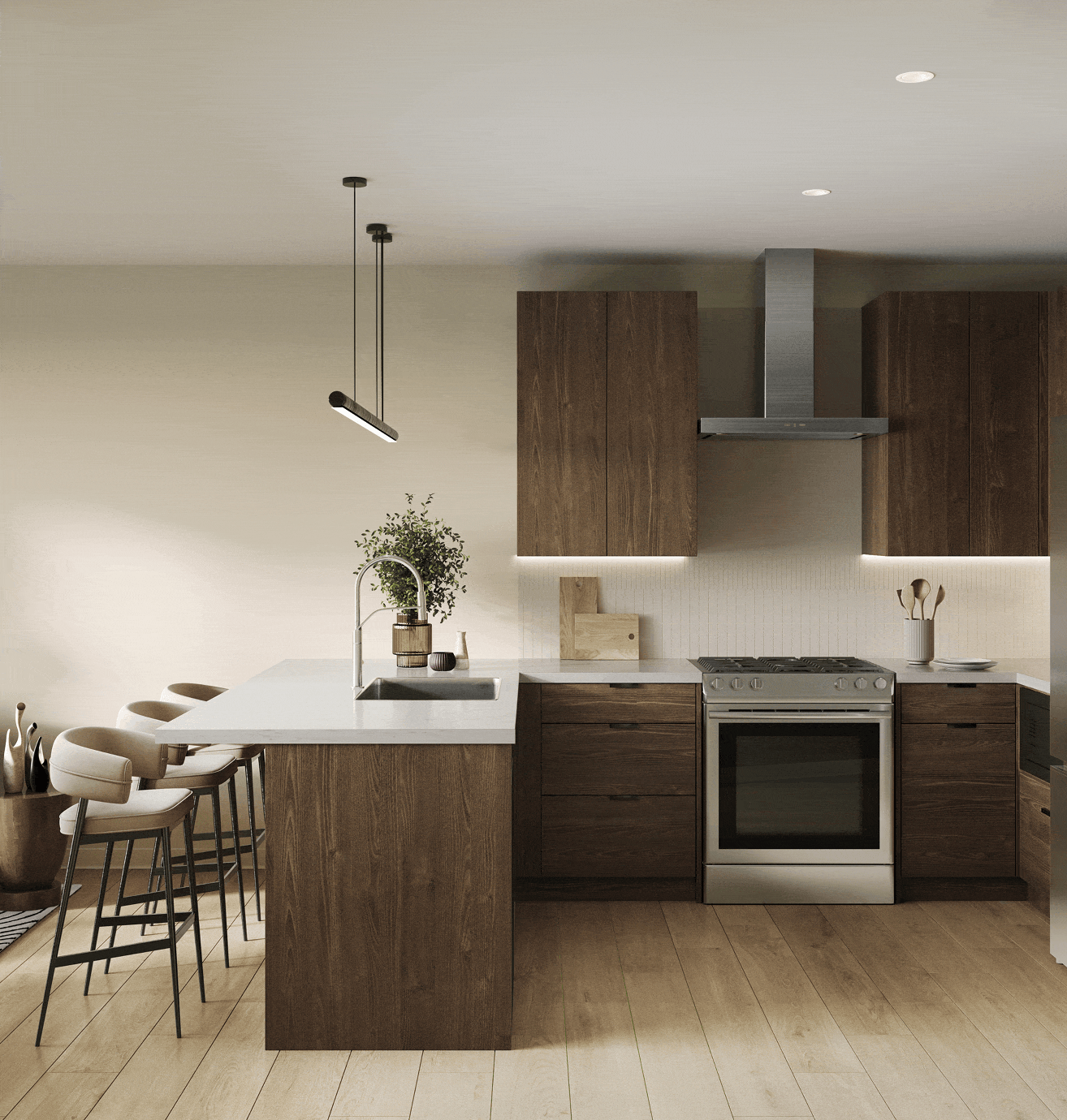 Renderings of Belmora, a luxury residential development in Chicago