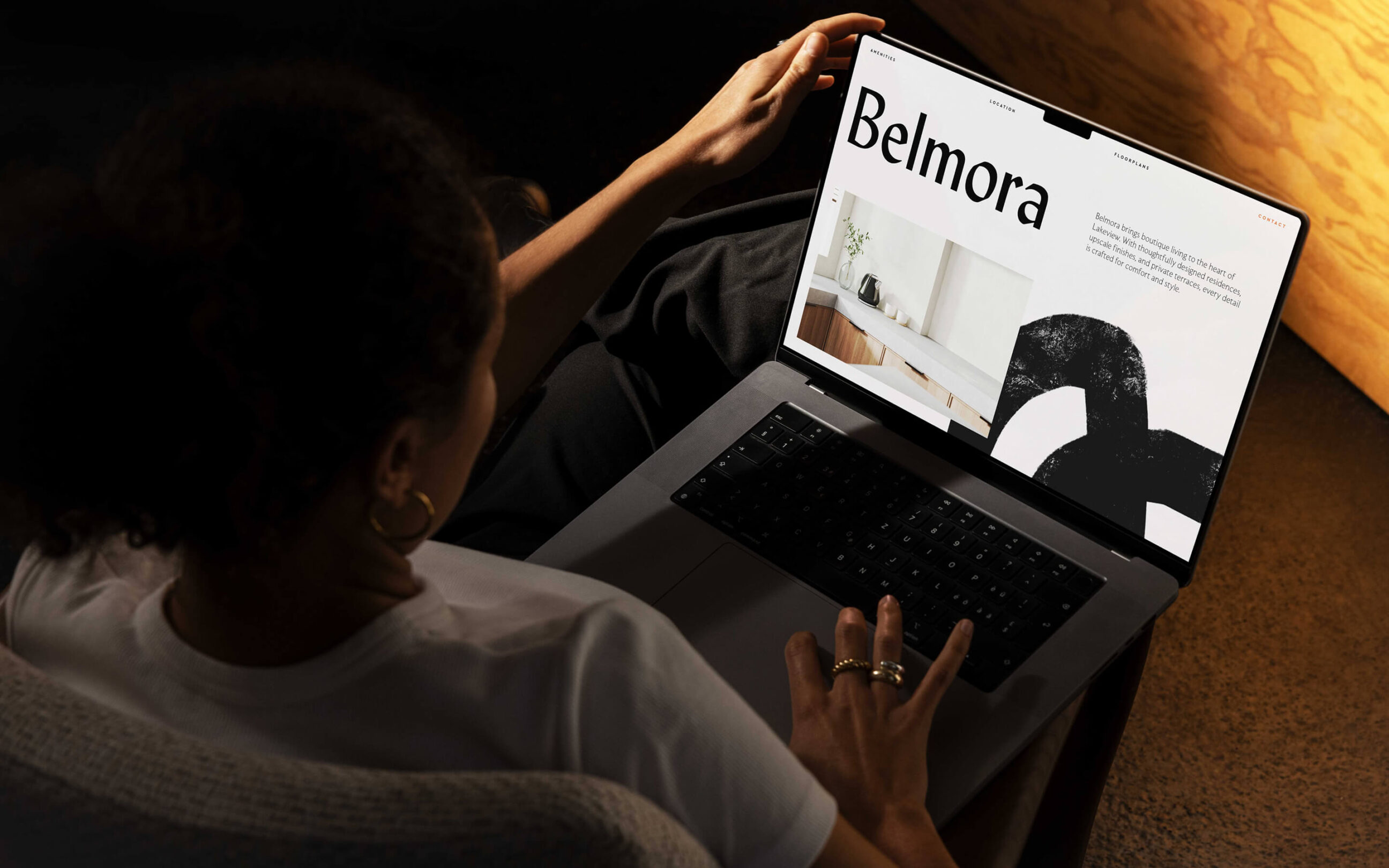Website design for Belmora, a luxury residential development in Chicago